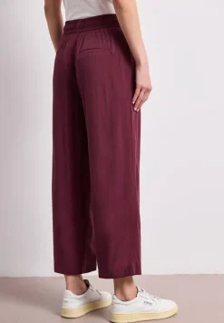 High Waist broek met wijde pijpen in Loose Fit