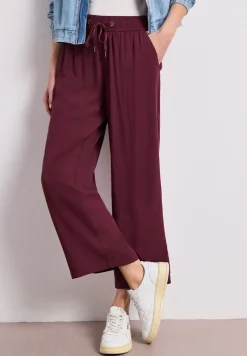 High Waist broek met wijde pijpen in Loose Fit