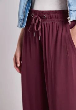 High Waist broek met wijde pijpen in Loose Fit