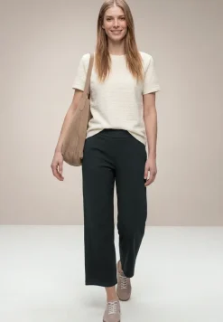 High Waist broek met wijde pijpen in Loose Fit