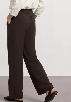 High Waist broek met wijde pijpen in Loose Fit