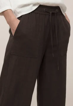 High Waist broek met wijde pijpen in Loose Fit