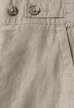 High Waist linnen broek met Wide Legs