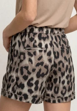 High Waist shorts met paperbag tailleband