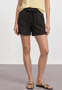 High Waist shorts met paperbag tailleband