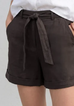 High Waist shorts met riem