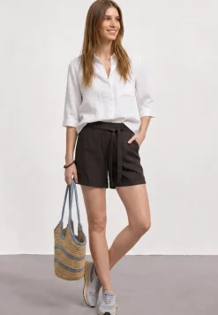 High Waist shorts met riem