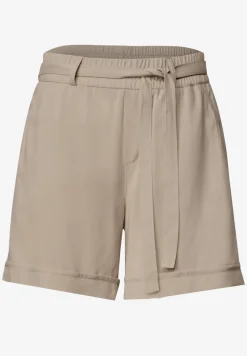High Waist shorts met riem