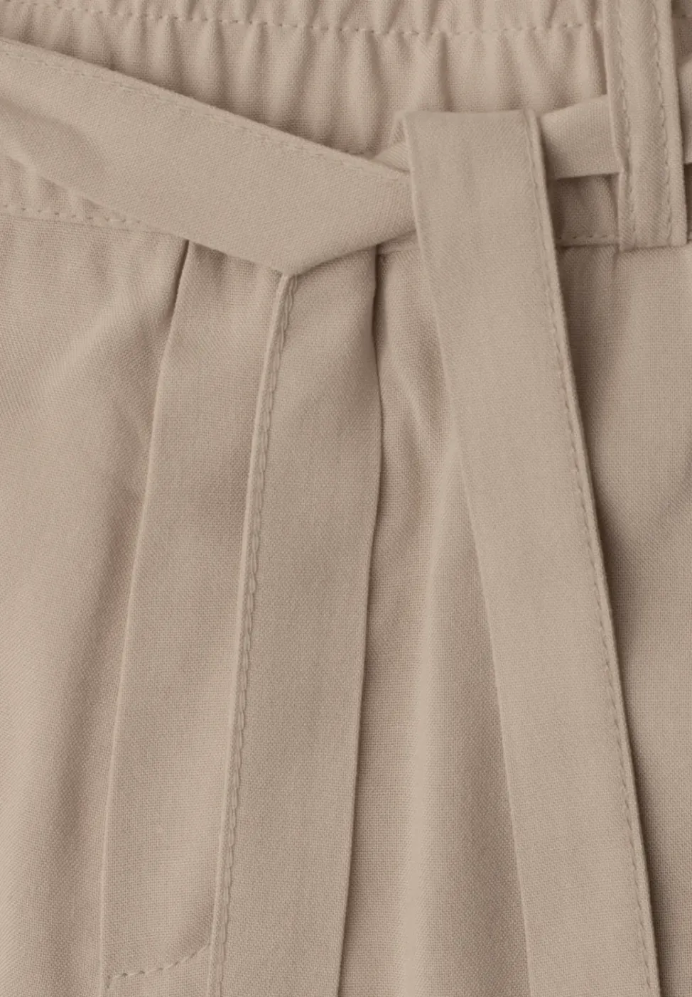 High Waist shorts met riem