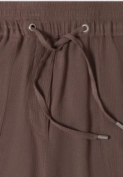 High Waist shorts met Wide Legs en structuur