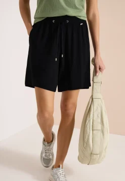 High Waist shorts met Wide Legs en structuur