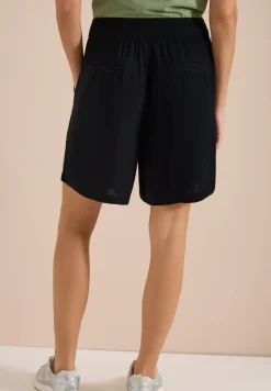 High Waist shorts met Wide Legs en structuur