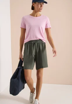 High Waist shorts met Wide Legs en structuur