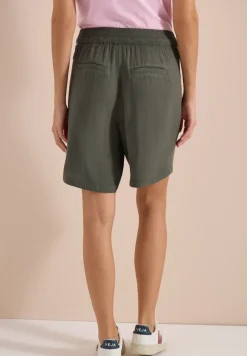 High Waist shorts met Wide Legs en structuur