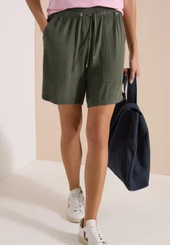 High Waist shorts met Wide Legs en structuur