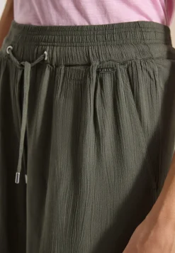 High Waist shorts met Wide Legs en structuur