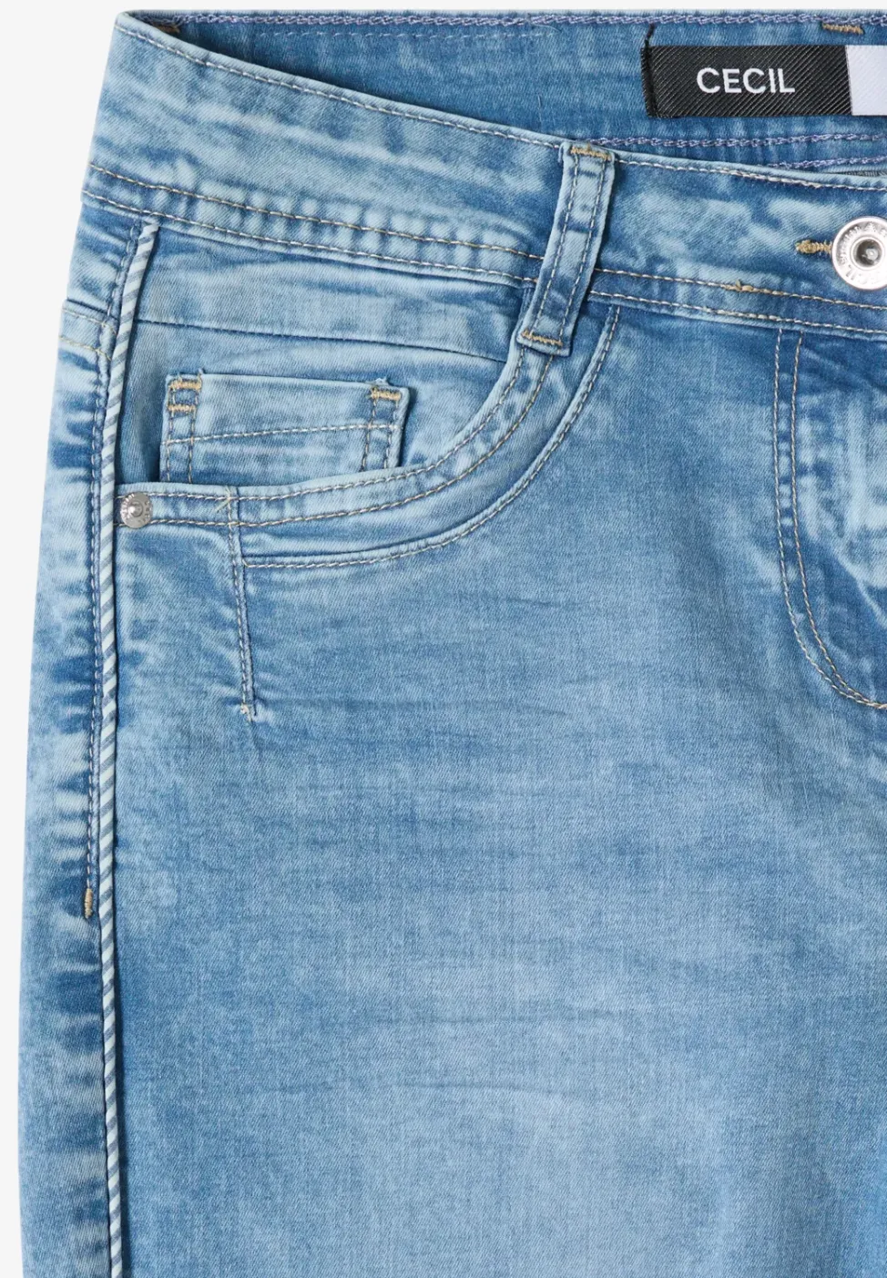 High Waist straight leg jeans in Slim Fit