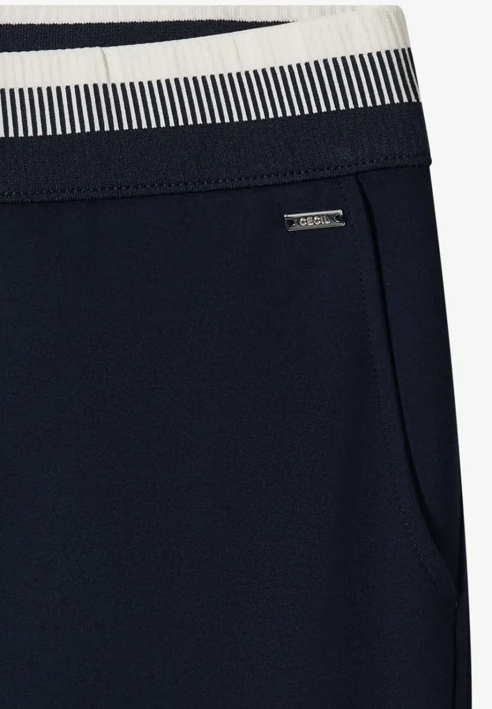 High Waist straight legs broek in Loose Fit