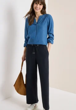 High Waist straight legs broek in Loose Fit