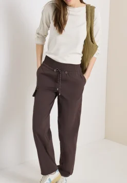 High Waist straight legs broek in Loose Fit