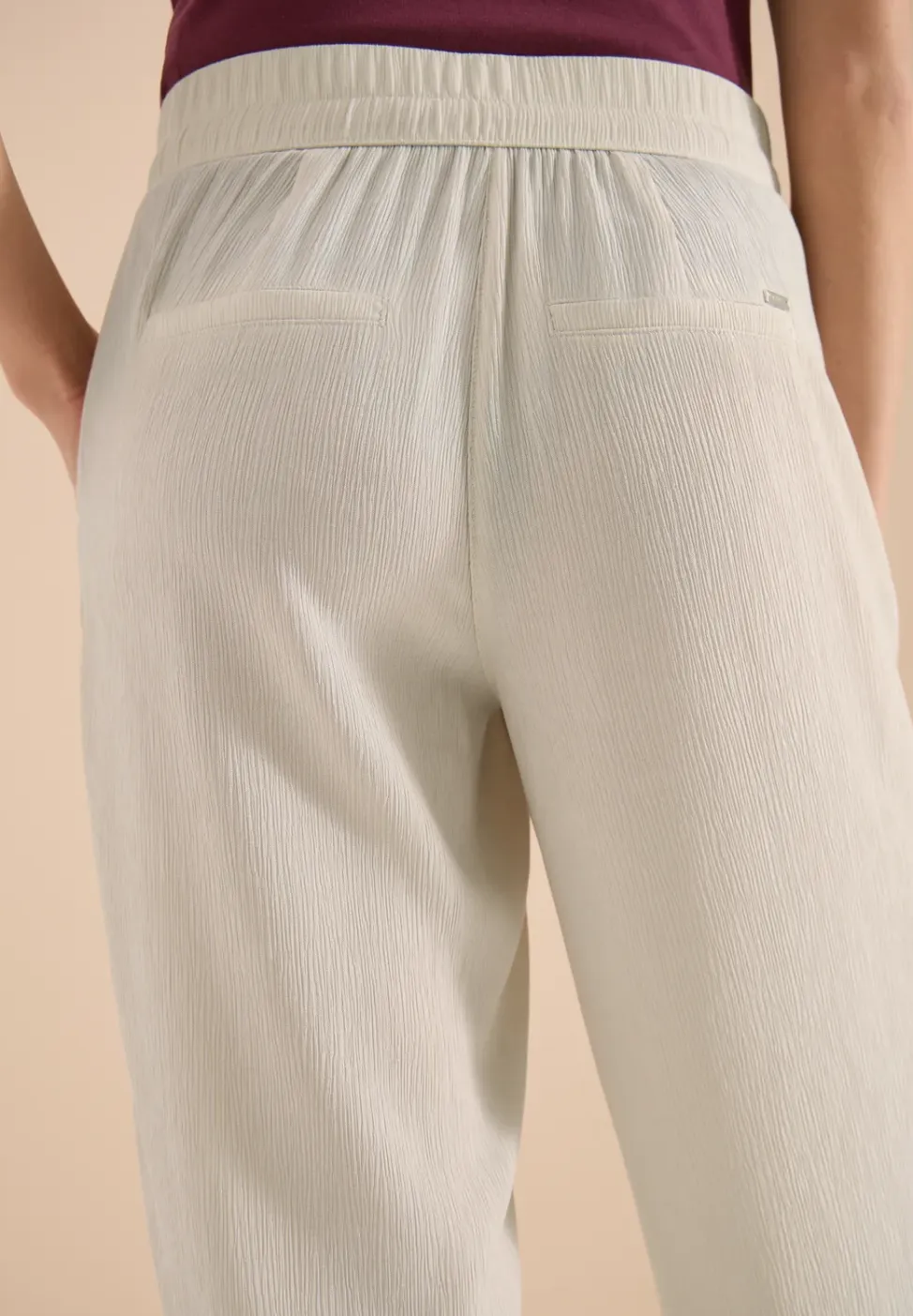 High Waist straight legs broek in Loose Fit