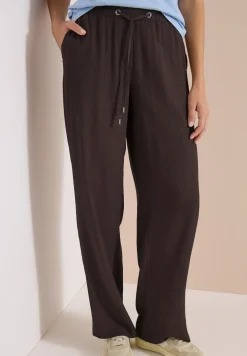 High Waist straight legs broek in Loose Fit