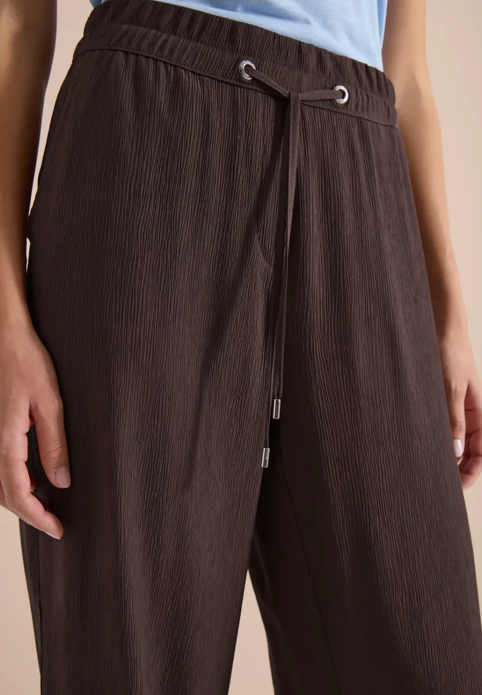 High Waist straight legs broek in Loose Fit