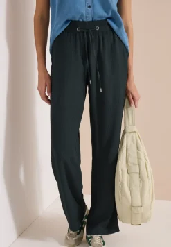 High Waist straight legs broek in Loose Fit