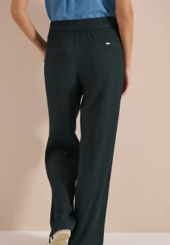 High Waist straight legs broek in Loose Fit