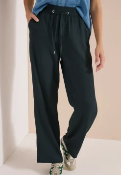 High Waist straight legs broek in Loose Fit