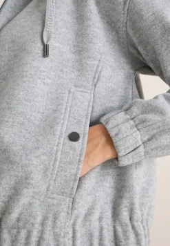 Hoodie blouson in wollook