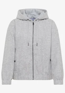 Hoodie blouson in wollook