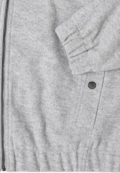 Hoodie blouson in wollook