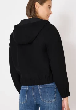 Hoodie blouson in wollook