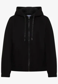 Hoodie blouson in wollook