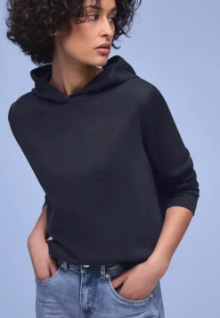 Hoodie in effen kleur