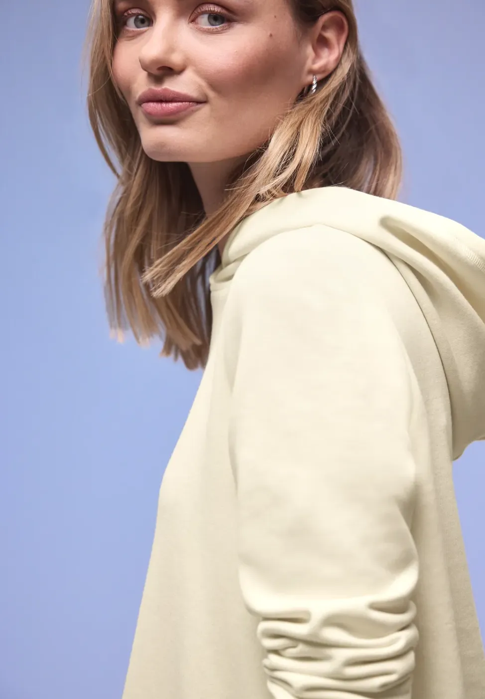 Hoodie in effen kleur