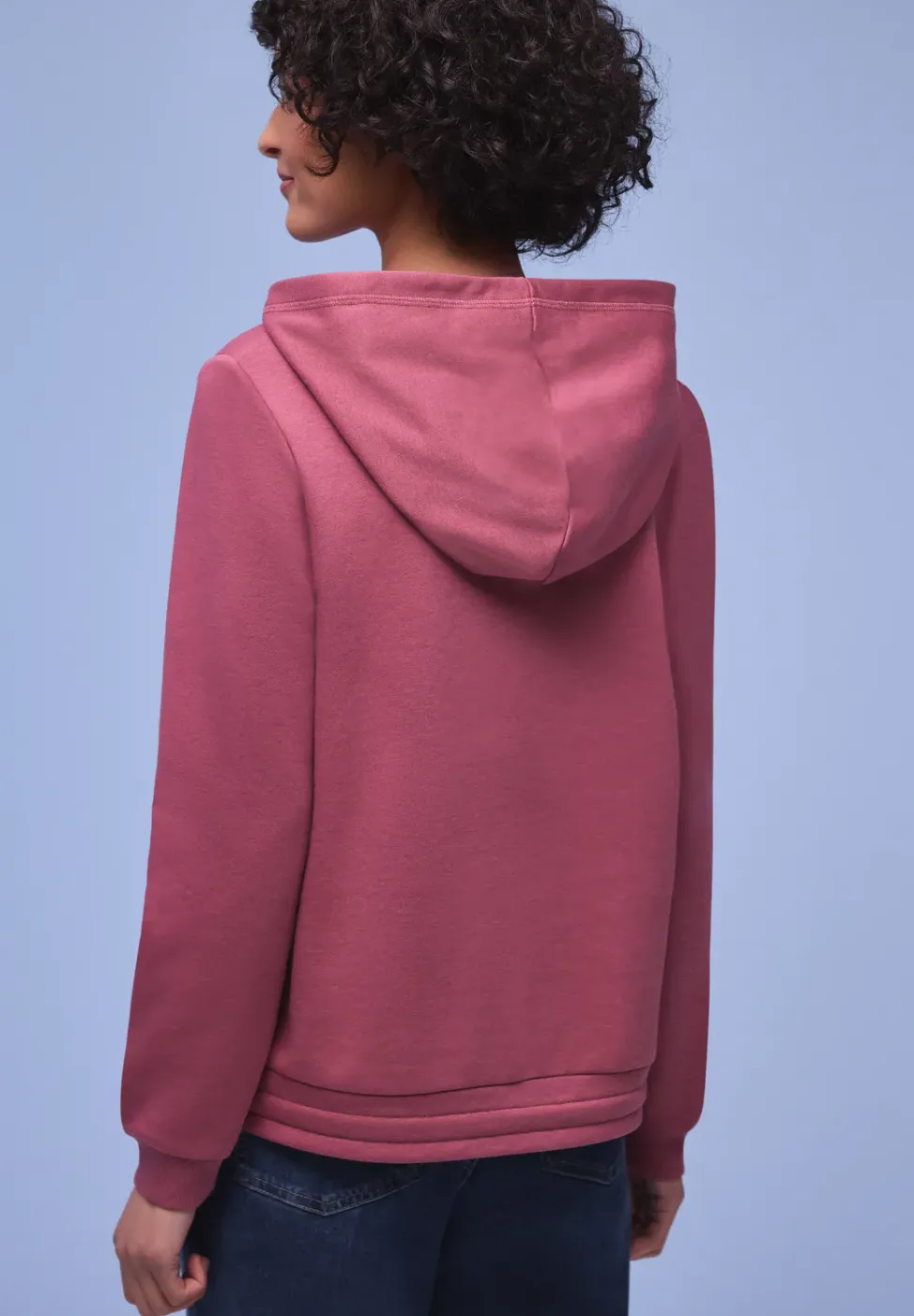 Hoodie in effen kleur