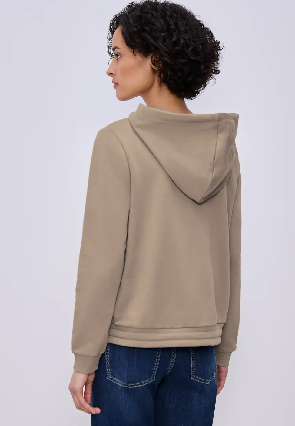 Hoodie in effen kleur