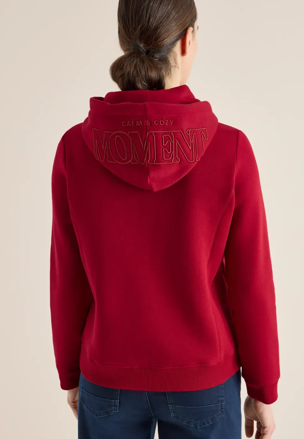 Hoodie met borduursel