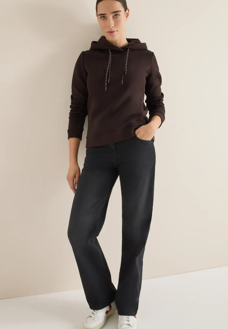 Hoodie met borduursel