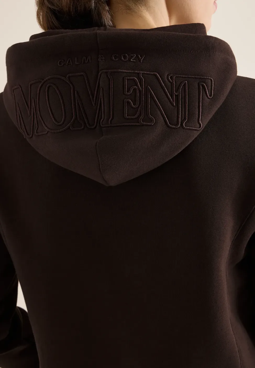 Hoodie met borduursel