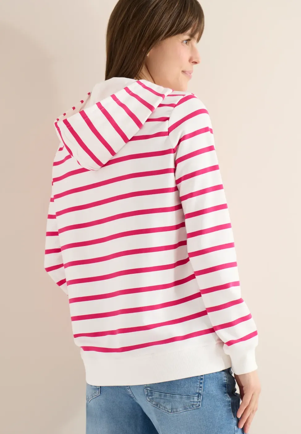 Hoodie met borstprint