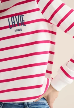 Hoodie met borstprint
