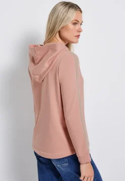 Hoodie met gallon strepen