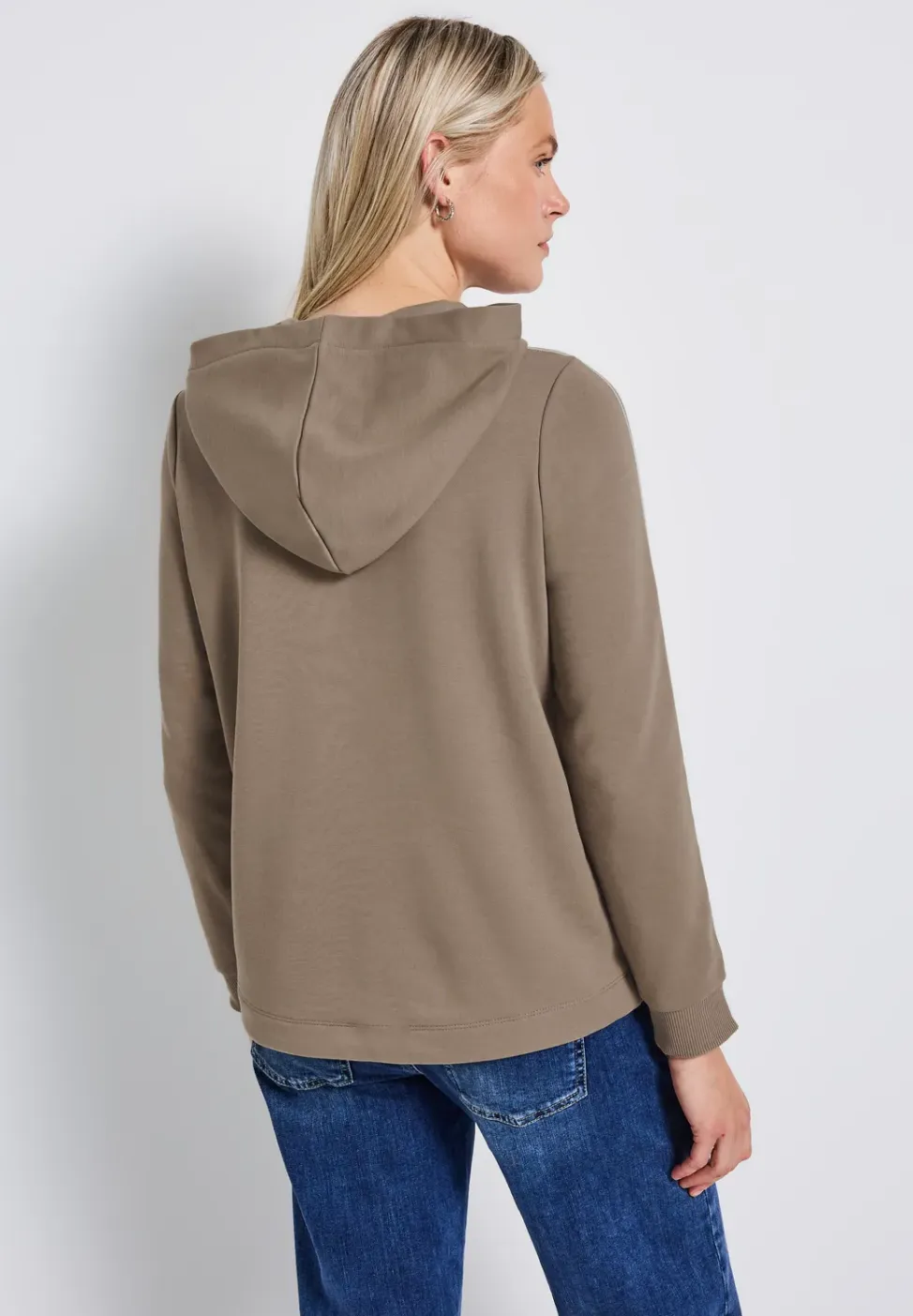Hoodie met gallon strepen