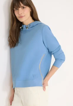 Hoodie met ritsdetails