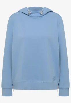 Hoodie met ritsdetails