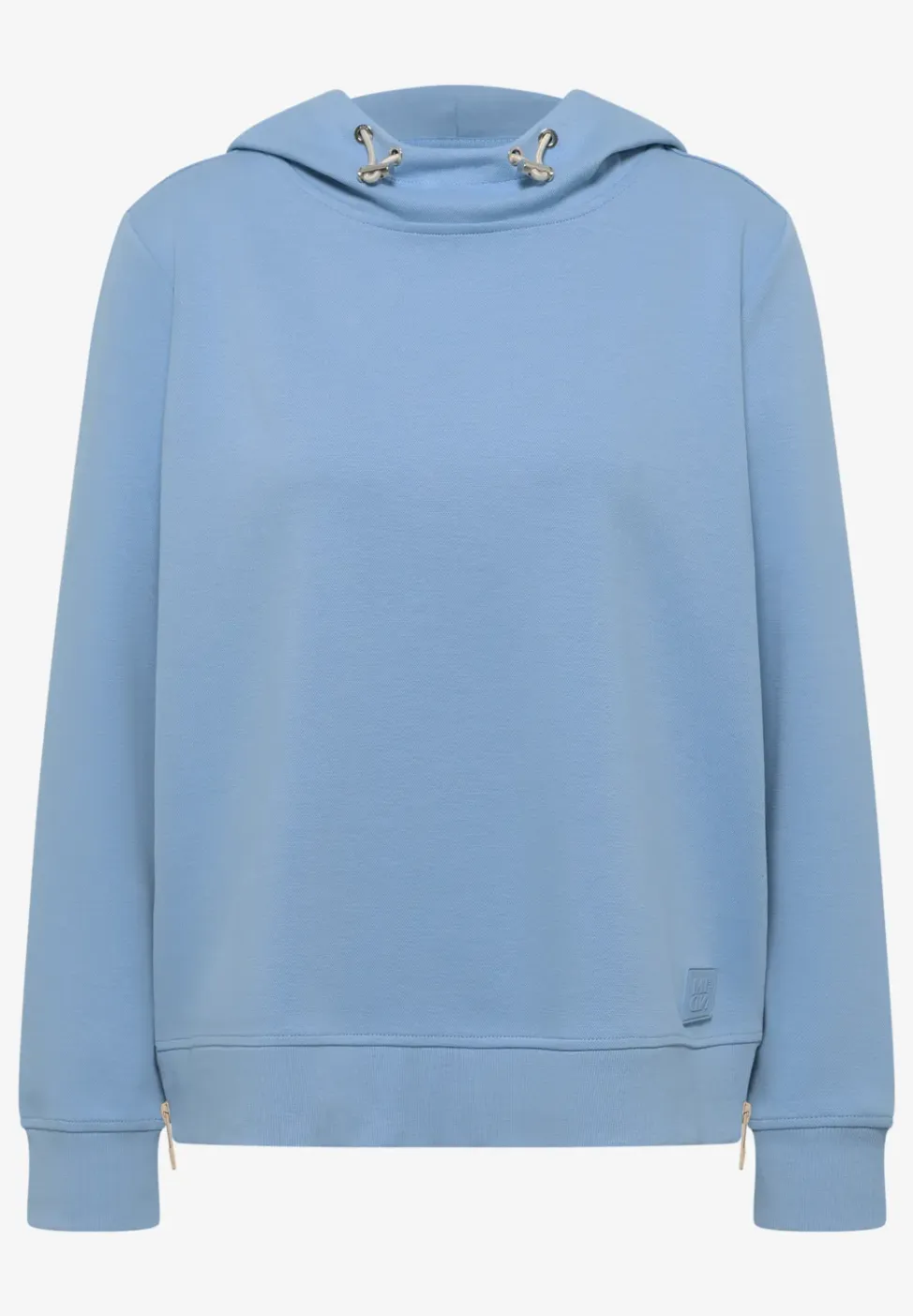 Hoodie met ritsdetails
