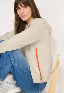 Hoodie met ritsdetails